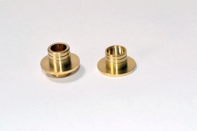 Woodturners Brass Thread Connector / secret compartment kit